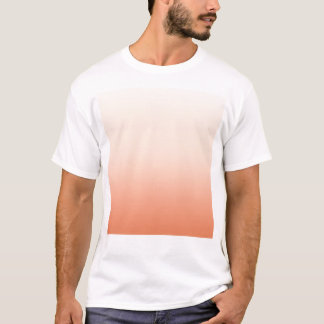 Camiseta Pêssego e creme