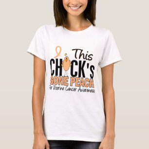 Camiseta Pêssego ido do cancer pintinho uterina