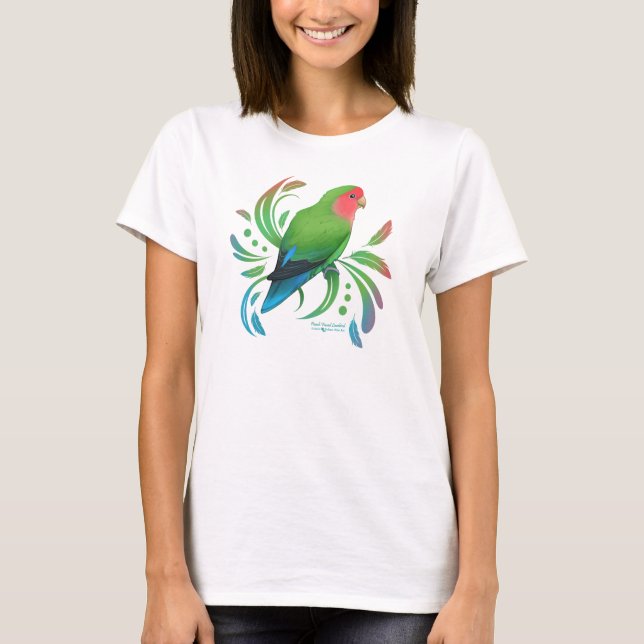 Camiseta Pêssego Verde Virado (Frente)