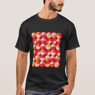 CAMISETA PÊSSEGOS E PINQUES QUADRADOS DO CÍRCULO GEOMÉTRICO