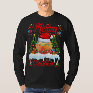 Camiseta Pêssegos Luzes Frutas Árvores Xmas Papais noeis Pê