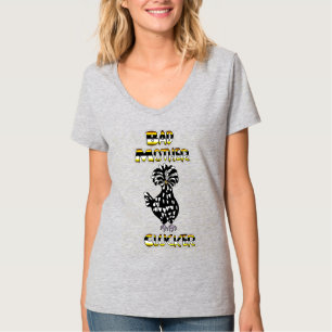 Camiseta Péssima Mãe Cloque   Galinha Engraçada