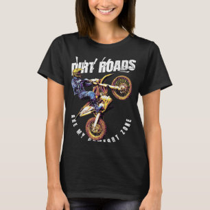 Camiseta Pessoa andando de bicicleta de terra