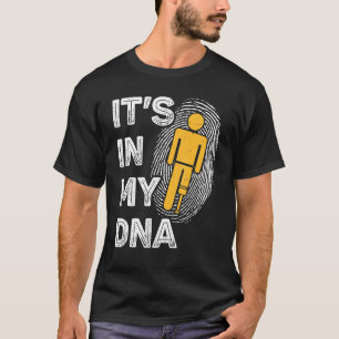 Camiseta Pessoa com amputação - Engraçado Está no meu DNA P