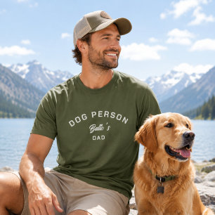 Camiseta Pessoa de Cachorro Pai Verde