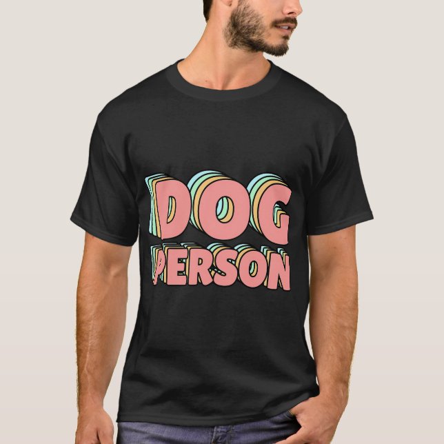 Camiseta Pessoa de Cachorro Vibes Pastel (Frente)