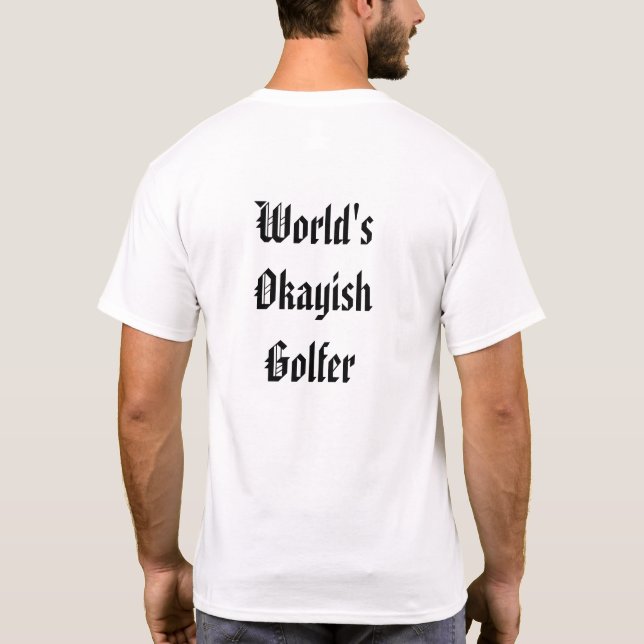 Camiseta Pessoa de esportes do Okayish do mundo (Verso)