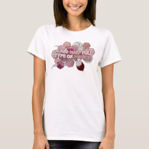 Camiseta Pessoa Dinâmica do Tipo COPO MEIO CHEIO de Rosa