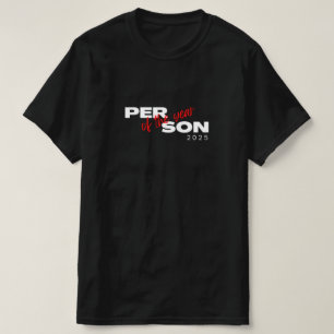 Camiseta Pessoa do ano, citação engraçada, design engraçado