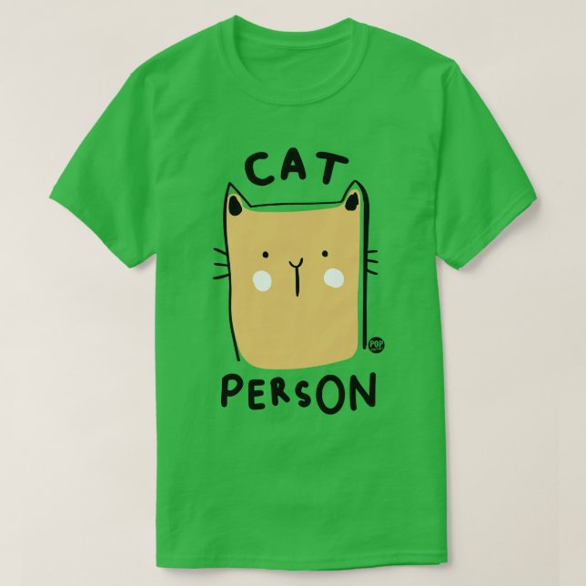Camiseta pessoa do gato (Frente do Design)
