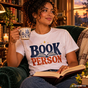 Camiseta Pessoa do Livro Tipografia Retro Leitor