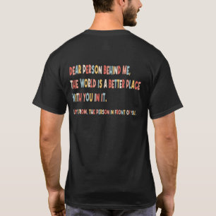 Camiseta Pessoa Inspiradora Atrás de Mim