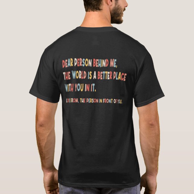 Camiseta Pessoa Inspiradora Atrás de Mim (Verso)