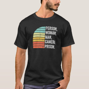 Camiseta Pessoa Mulher Homem Câmera Prisão 2