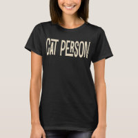 Pessoa Simples de Gato Tipografia Moderna Amante d