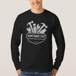Camiseta Pessoal de Manutenção Martelo Pincel Trabalhador C