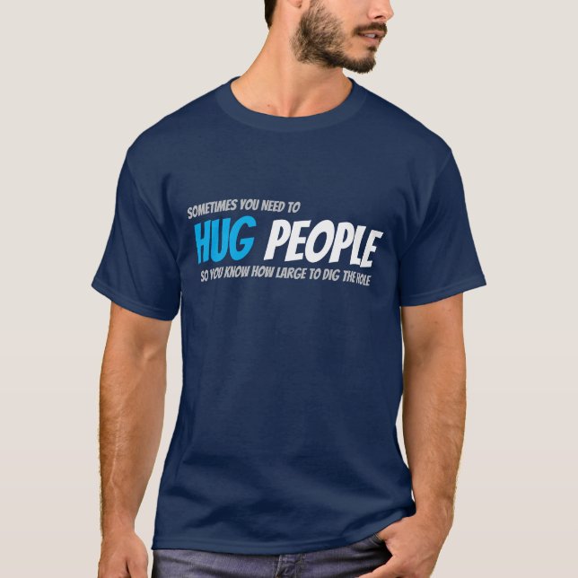 Camiseta Pessoas Abraçadas Para Dimensionar O Buraco (Frente)
