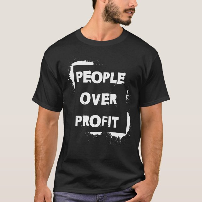 Camiseta Pessoas acima do Lucro (Frente)