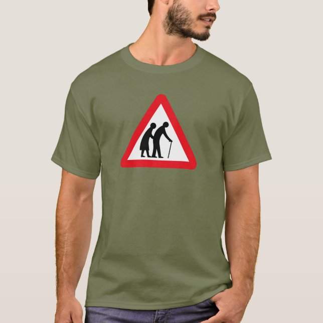 Camiseta Pessoas adultas (1), sinal de tráfego, Reino Unido (Frente)