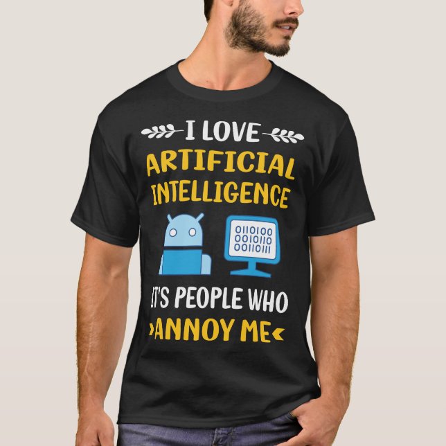 Camiseta Pessoas Annoy Artificial Intelligence AI (Frente)