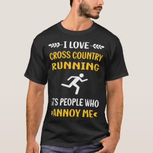 Camiseta Pessoas Annoy Cross Country Executando XC