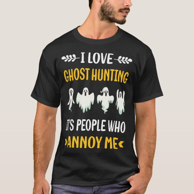 Camiseta Pessoas Annoy Ghost Caça Paranormal (Frente)