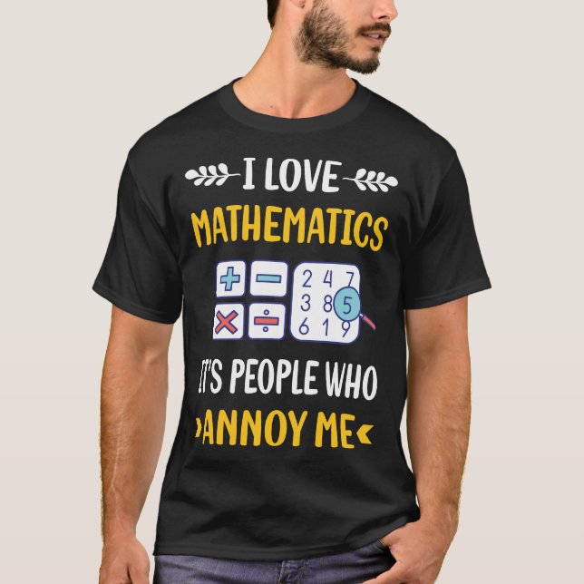 Camiseta Pessoas Annoy Matemática Matemática Matemática (Frente)