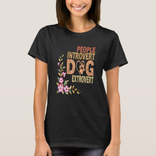 Camiseta Pessoas Apresentam Extrovertido De Cachorro, Engra