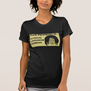 CAMISETA PESSOAS ASIÁTICAS DO QUESTIONÁRIO DA RAÇA
