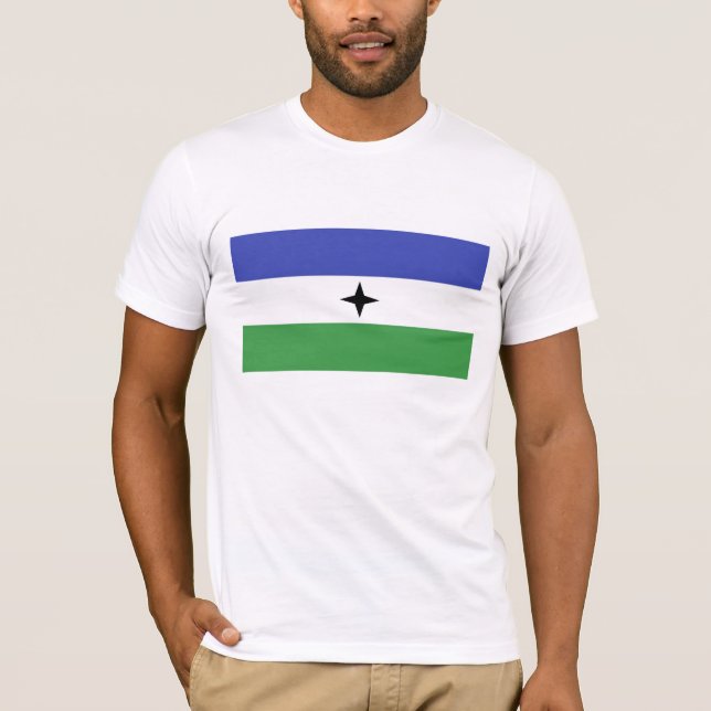 Camiseta Pessoas Bantu da bandeira étnica de BUBI (Frente)