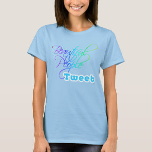 Camiseta Pessoas bonitas do Tweet - t-shirt da cor escura