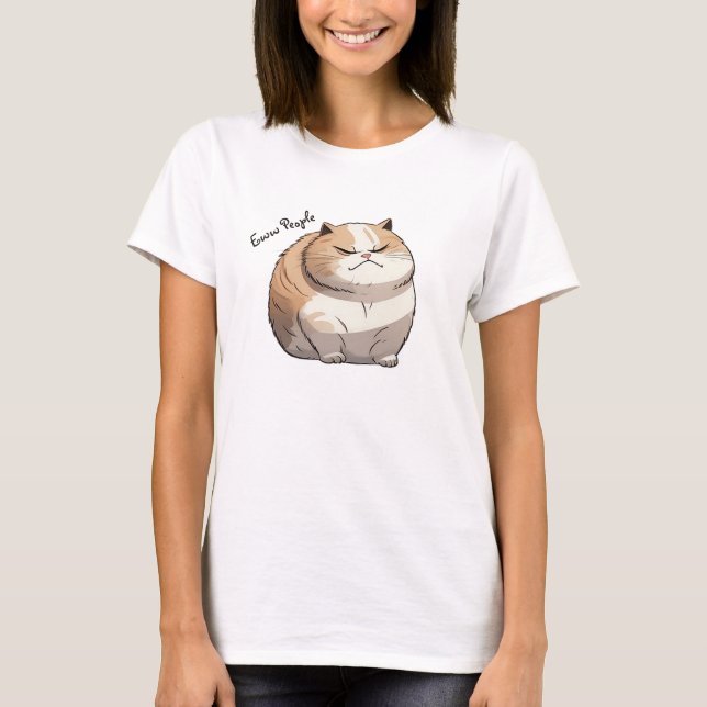 Camiseta Pessoas Bons T-Shirt Gato (Frente)