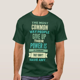 Camiseta Pessoas capacitando a motivação positiva
