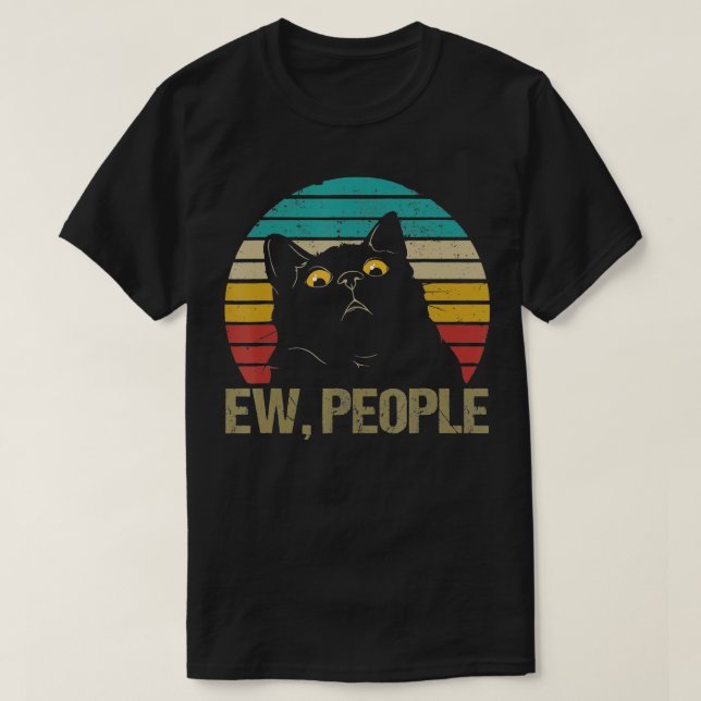 Camiseta Pessoas Cat Ew (Frente do Design)