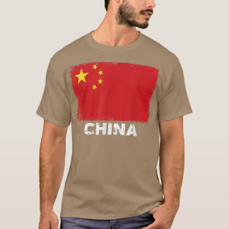 Camiseta Pessoas Chinesas - Bandeira China