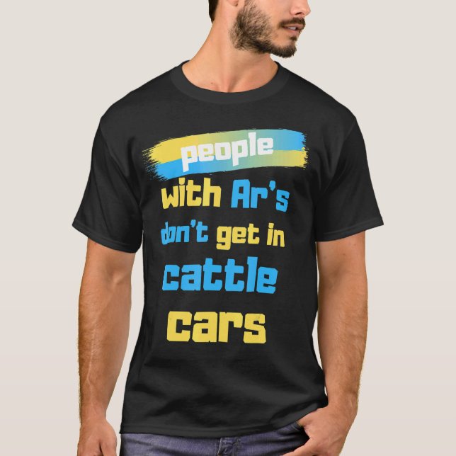 Camiseta Pessoas com ar não chegam em carros de gado Legal (Frente)