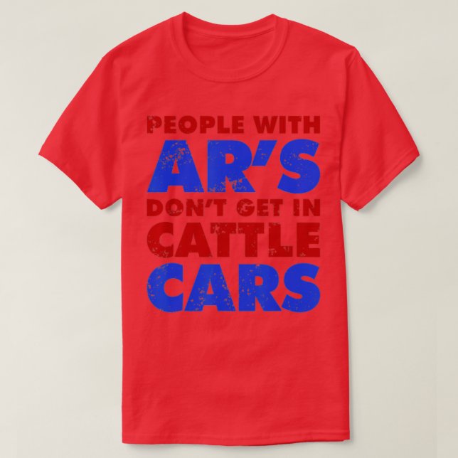 Camiseta Pessoas com ar não entram em carros de gado (Frente do Design)
