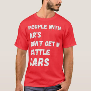 Camiseta Pessoas com ARs não chegam em carros de gado Engra