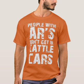 Camiseta Pessoas com ARs não chegam em carros de gado Engra