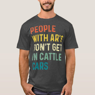 Camiseta Pessoas Com Ars Não Entram Em Automóveis De Bovino