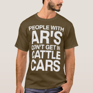 Camiseta Pessoas Com Ars Não Entram Em Automóveis De Bovino