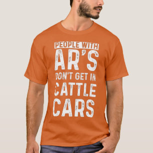Camiseta Pessoas Com Ars Não Entram Em Automóveis De Bovino