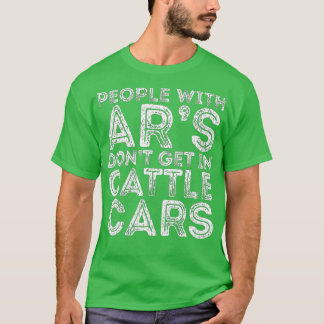 Camiseta Pessoas Com Ars Não Entram Em Carros De Bovinos En
