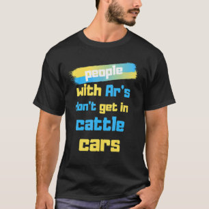 Camiseta Pessoas Com Ar's Não Entram Em Vagões De Gado Lega
