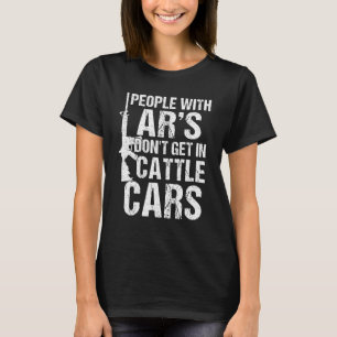 Camiseta Pessoas Com Ar's Não Entram Em Vagões De Gado Sar
