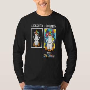 Camiseta Pessoas com Autismo Serralheiro Puzzle Unicórnio N