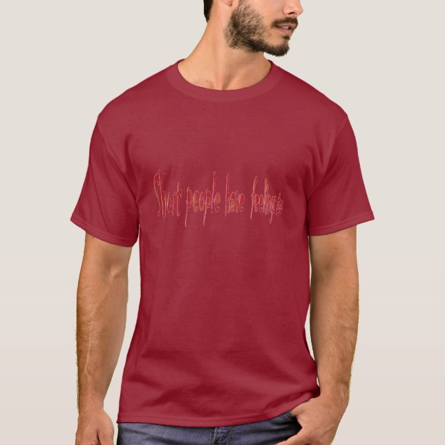 Camiseta Pessoas curtas - obscuridade (Frente)