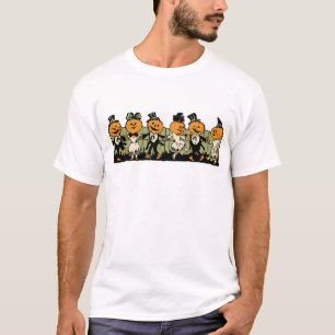 Camiseta pessoas da abóbora do Dia das Bruxas do 1920