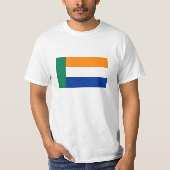 Camiseta Pessoas da bandeira étnica do Afrikaner (Frente)
