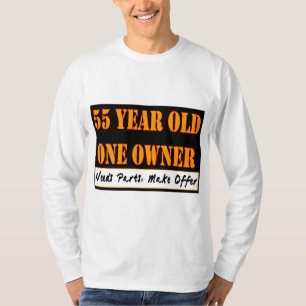 Camiseta Pessoas de 55 anos, um proprietário - as peças d